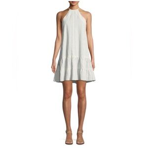 Rebecca Taylor Sleeveless Stripe Cotton Tank Mini Dress Size 4